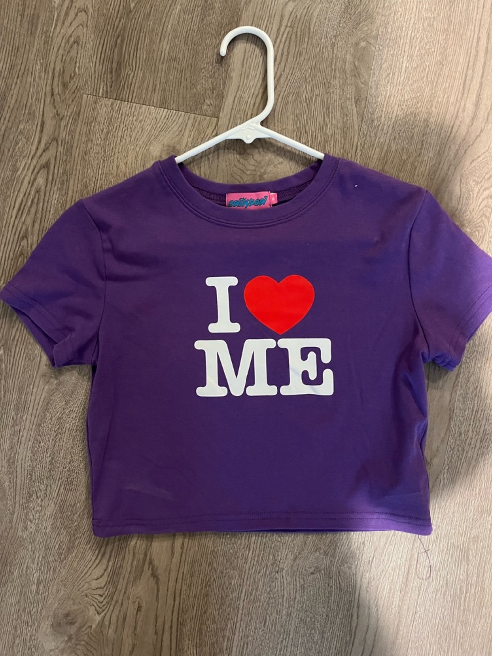 Purple "I ♥ ME" Graphic Tee
